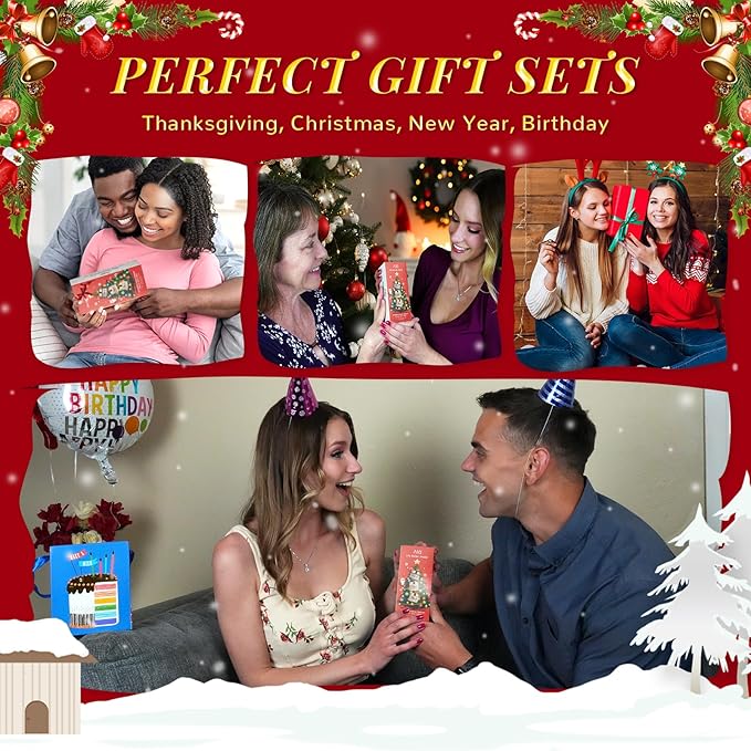 ANAI RUI Christmas Face Mask Gift Set, Turmeric Clay Mask - Green Tea Clay Mask - Dead Sea Minerals Mud Mask, Spa Facial Mask Set, Face Mask Gift Set 2.5 oz each