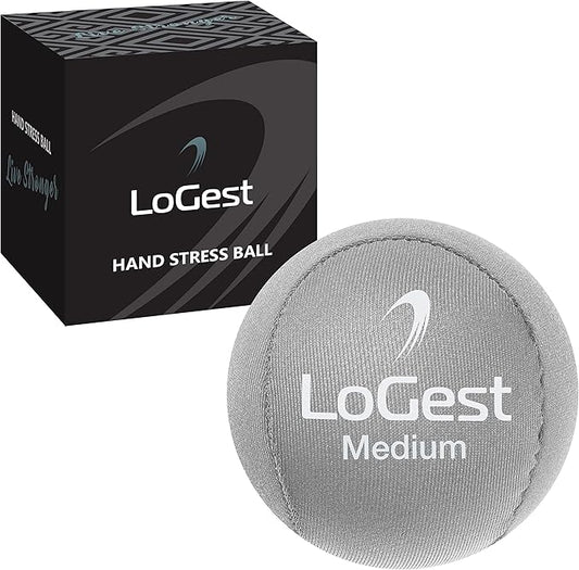 Logest Hand Stress Ball - Stress Reliever and Hand Exercise Ball - Available in 5 Levels