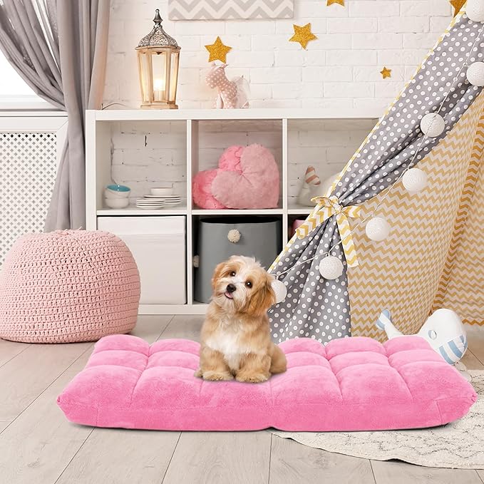 RELAX4LIFE Floor Chair with Back Support - 14-Position Adjustable Lazy Sofa Chair, Padded Sleeper Bed & Couch Recliner for Reading Meditation, Folding Floor Gaming Chair for Adults (Pink)