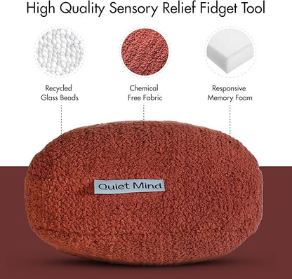 Quiet Mind 1.5 lb Weighted Stress Squeeze Ball – Soft Squishy Fidget Gadget for Adults – Help Relieve Stress, Anxiety, Tension - Promotes Focus, Clarity - Sensory Ball for Desk, Office, or Home Use
