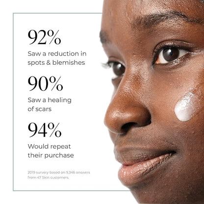 Hydrating Face Serum for Clearing Acne and Scars, Anti-Blemish & Scar Repair Serum Skincare Treatment with Silver Chitoderm Smooth Skin Moisturiser Serum for All Skin Types (1.69 oz)