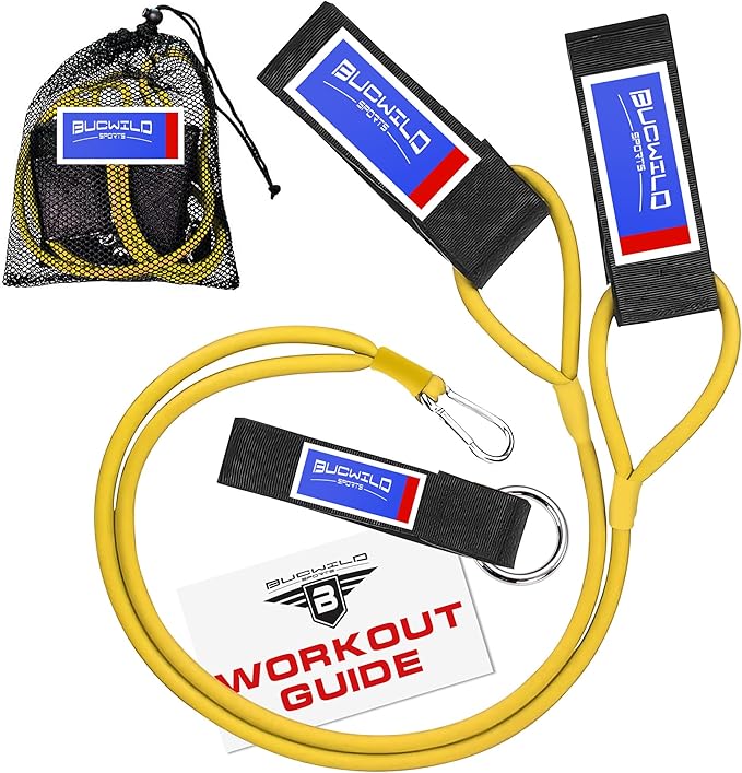 Bucwild Sports Baseball Resistance Bands Youth & Adult Athletes Safely Improve Pitching Throwing Batting & Arm Strength Used by Pitchers Quarterbacks Volleyball Basketball