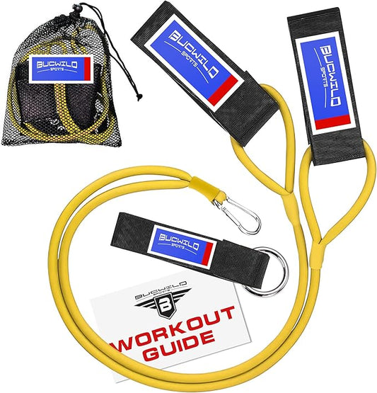 Bucwild Sports Baseball Resistance Bands Youth & Adult Athletes Safely Improve Pitching Throwing Batting & Arm Strength Used by Pitchers Quarterbacks Volleyball Basketball