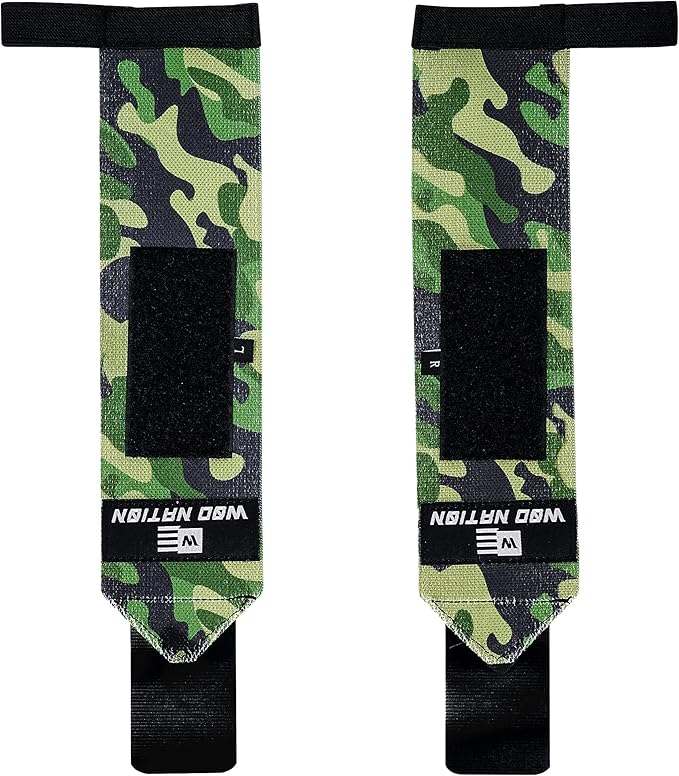 WOD Nation Wrist Wraps for Weightlifting & Strength Training – Professional Gym Straps w/Thumb Loop for Men & Women