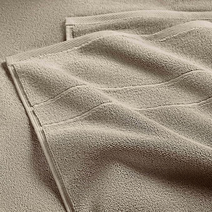 Brooklinen Super-Plush Turkish Cotton Bath Towel Set - Includes 4 Bath Towels Cotton, 820 GSM, Highly Absorbent, Machine Washable, Perfect for Home & Bathroom (Driftwood)