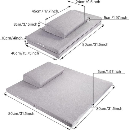 ZenBless Yoga Meditation Cushion Set,Large Square Meditation Floor Pillow, Meditation Mat and Pillow Set for Sitting on Floor,Zafu and Zabuton Accessories(31.5")