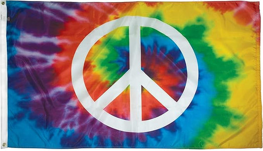 FlagSource Peace Sign Decorative Nylon Flag, Made in USA, 4x6'