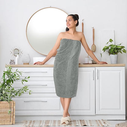 Utopia Towels Luxurious Jumbo Bath Sheet 2 Piece, 600 GSM, 35 by 70 Inches, 100% Ring Spun Cotton, Highly Absorbent and Quick Dry Extra Large Bath Towel, Super Soft Towel, Cool Grey