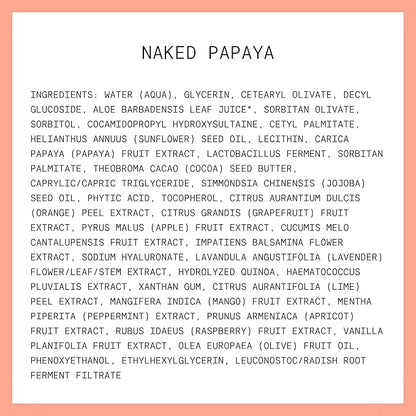Kinship Naked Papaya Hydrating Gentle Cleanser | Natural Cream Face Wash | Vitamin E, Jojoba Oil Facial Cleanser | Makeup Remover | Sensitive Skin Care (5.25 Oz)