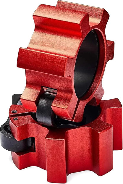 Metal Olympic Barbell Clamps 2inch Heavy Duty Exercise Collars,Weight Clips for 2" Barbell,Quick Release Weight Clamps for Weightlifting, Olympic Lifts Strength Fitness Training 1 Pair
