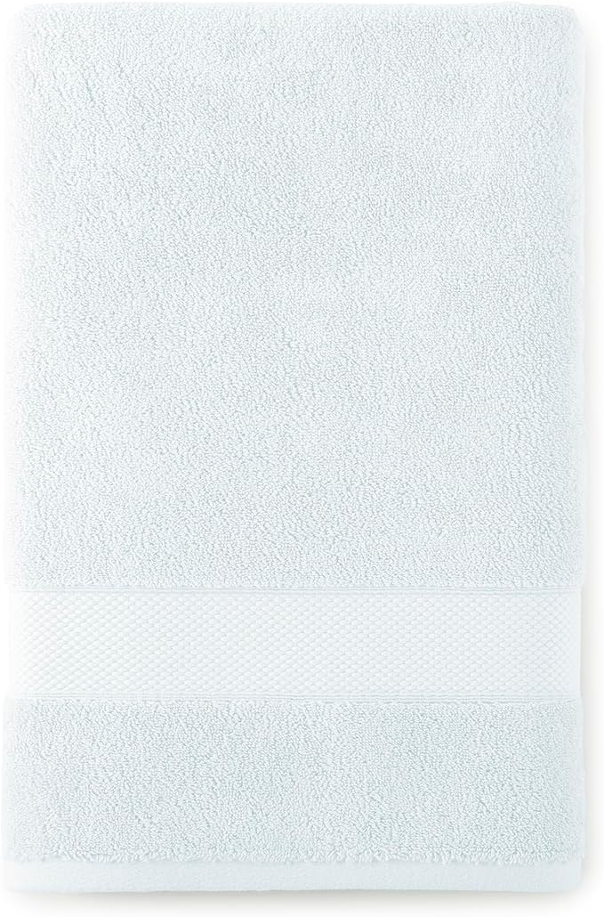 Peacock Alley Diamond 6 Piece Towel Set - Luxurious 100% Long-Staple Turkish Cotton - Soft, Absorbent & Fast Drying, Glacier