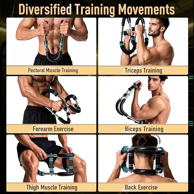 Twister Arm Trainer,Arm Trainer for Men,Arm Trainer Chest Workout,Aurelis Chest Workout,Chest and Arm Trainer,Arm and Chest Muscle Trainer,2-Level Adjustable Resistance
