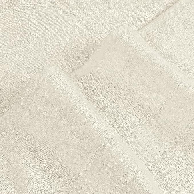 Utopia Towels Luxurious Jumbo Bath Sheet 2 Piece, 600 GSM, 35 by 70 Inches, 100% Ring Spun Cotton, Highly Absorbent and Quick Dry Extra Large Bath Towel, Super SoftTowel, Ivory