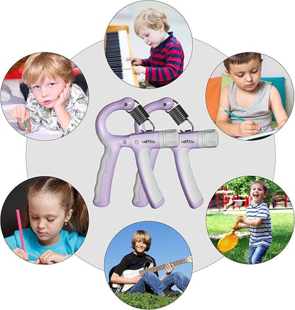 Hand Grip Strengthener for Kids and Youth, Adjustable Resistance Hand Gripper 11-45Lbs, Hand Grips for Strength Training, Stress Relief Grip