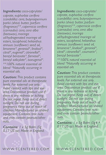 Scentered Sleep & Stress-Relief Aromatherapy Balm Gift Set – Essential Oil Roll On Balms for Relaxation & Rest – Sleep Well & De-Stress – Self-Care Reaxation Gift for Women