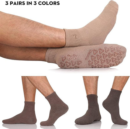 Ozaiic Non Slip Socks Grip for Yoga Home Workout Pure Barre, Pilates, Hospital, Ideal Cushion Socks for Men and Women