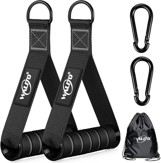 WALITO Exercise Handles, Replacement Cable Machine Attachments for Home Gym Equipment, Pulley System, Pilates, Resistance Bands, Strength Trainer, Heavy Duty Working Out Handles