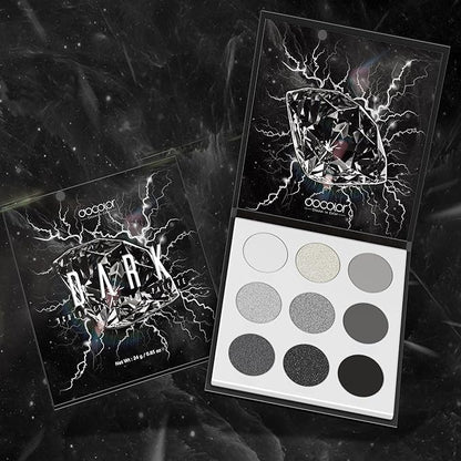 docolor Eyeshadow Palette 9 Colors Black Eyeshadow Gemstone Shadow Palette Highly Pigmented Mattes Shimmers Smokey Glitter Cream Colorful Powder Blendable Long Lasting Waterproof Makeup Palette