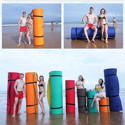 3 Pcs Floating Water Mat Straps, Pad Straps Reusable for Storing Storage Up to 18 Feet Long or Shorter, Floating Mat Accessories