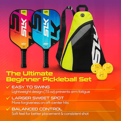 Selkirk Sport SLK Pickleball Paddles Set of 2 | Designed in The USA | Choose The SLK Neo Graphite, SLK Neo Fiberglass Pickleball Set or SLK Atlas Pickleball Bundle