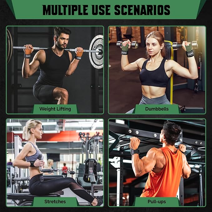 COFIT Wrist Straps for Weightlifting, Workout Wrist Wraps with Dual-Layer Oxford Leather, Enhanced Grip for Optimal Hand and Wrist Protection, Gym Lifting Straps for Deadlift and Powerlifting