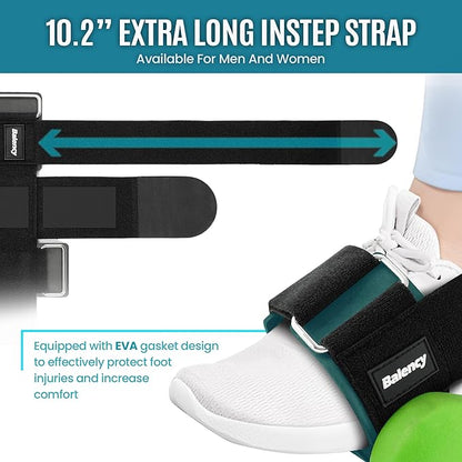 Dumbbell Foot Attachment for Leg Workout, Dumbbell Attachment Straps, Tibialis Trainer, Ankle Straps for Dumbbells, Dumbbell Foot Strap for Weight Lifting,Shin Splint,Hamstring Curls,Leg extensions