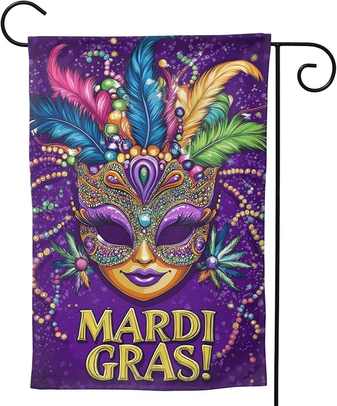 Carnival Garden Flag 12x18 In Double Sided Yard Flags Lawn Sign Decor No Flagstand