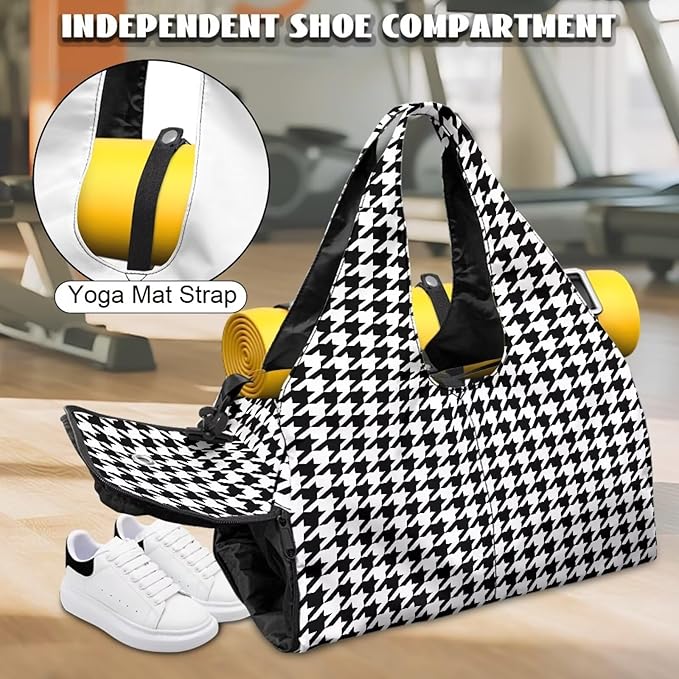 Yoga Mat Bag for Women Men Large Carryall Tote with Adjustable Shoulder Strap for Gym Yoga Travel Pilates Office