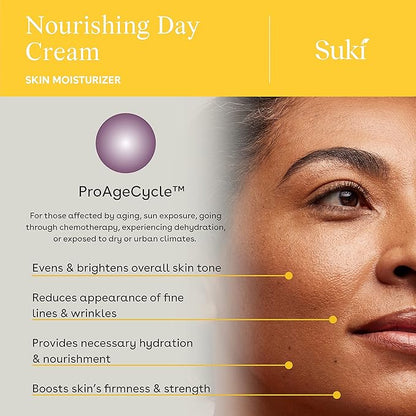 Suki Skincare Nourishing Day Cream - With Vitamin C & Firming Collagen Peptides - Rich, Luxurious, Age-Defying Cream For Super Smooth & Hydrated Skin - 50ml