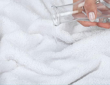 American Soft Linen Luxury 6 Piece Towel Set, 2 Bath Towels 2 Hand Towel 2 Washcloths, 600 GSM 100% Cotton Turkish Towels for Bathroom, White Towel Sets