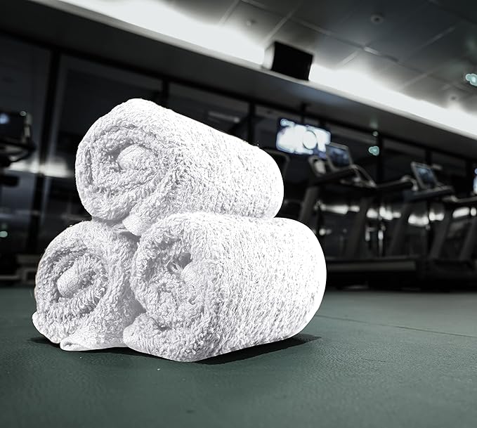 Utopia Towels 24 Pack Cotton Washcloths Set, 100% Ring Spun Cotton, Premium Quality Flannel Face Cloths, Highly Absorbent and Soft Feel Fingertip Towels, Black, White