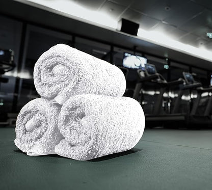 Utopia Towels 24 Pack Cotton Washcloths Set, 100% Ring Spun Cotton, Premium Quality Flannel Face Cloths, Highly Absorbent and Soft Feel Fingertip Towels, Black, White