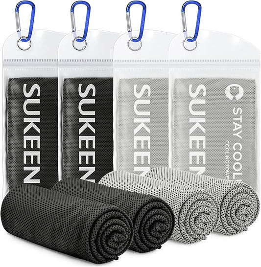 Sukeen Cooling Towel for Neck and Face (40"x12"), Microfiber Bulk Cooling Towels for Athletes Cooling Neck Wraps Instant Cooling Towels for Yoga,Gym,Golf,Running,Fitness and Workout