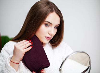 Utopia Towels 24 Pack Cotton Washcloths Set, 100% Ring Spun Cotton, Premium Quality Flannel Face Cloths, Highly Absorbent and Soft Feel Fingertip Towels, Burgundy