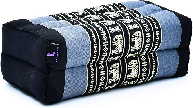Leewadee Yoga Block – Floor Cushion for Yoga Practice, Meditation Seat Cushion for Workouts Filled with Kapok