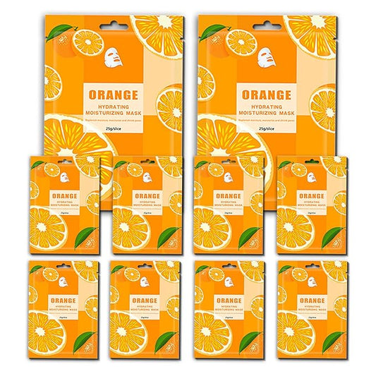 Face Masks Skincare,Hydrating Sheet Masks,Collagen Night Wrapping Mask,Facial Mask for Men&Women,with Collagen Essence and Fruit Extracts,Nourishing and Moisturizing for All Skin Types 10 Pack B3