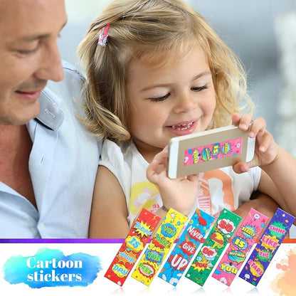 36 Pcs Anxiety Sensory Stickers Mental Health Stickers Fidget Textured Strips Toys Adhesive Tactile Calm Relief Items for Adults Desk School Counselor Classroom(Hero Style)