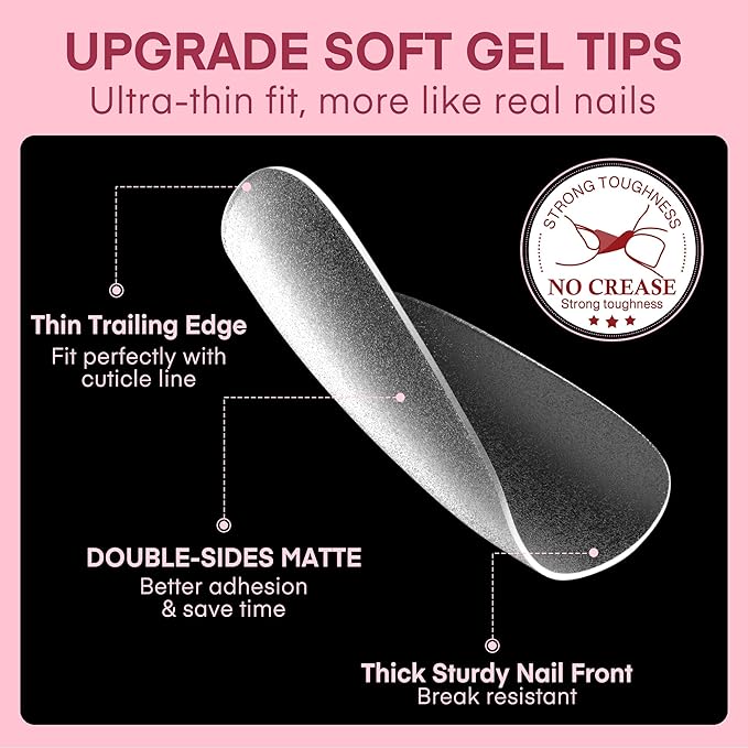 504pcs Toe Nail Press Ons: Squavol Toe Nail Tips Full Cover Fake Toenail, 15 Sizes Square Round Oval Press on Toenails for Women Big Wide Nail Extensions Home DIY Salon