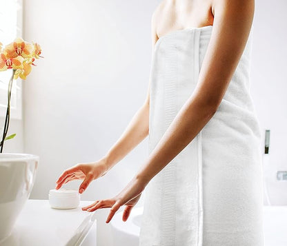 Utopia Towels - Luxurious Jumbo Bath Sheet 8 Piece - 600 GSM (35X70 Inches) 100% Ring Spun Cotton - Highly Absorbent and Quick Dry Extra Large Bath Towel - Super Soft Hotel Quality Towel (White)