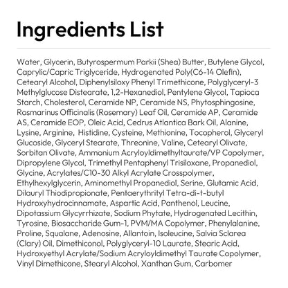LAYERLAB Barrier Moist Cream - Up to 100H Hydration Face Moisturizer with Ceramide, Cholesterol, K-Beauty Skincare with Shea Butter for Deep Hydration & Moisture Barrier Support 2.02 fl oz