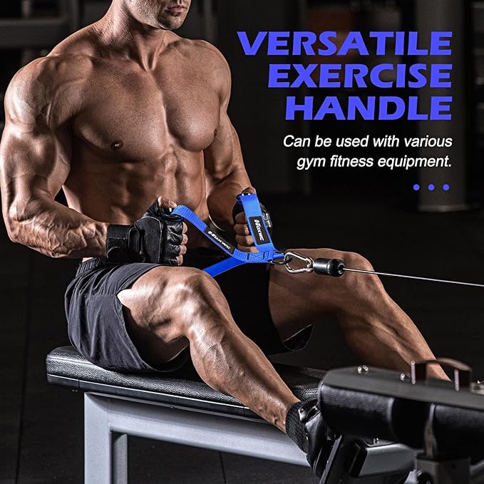 Cable Handles Gym Equipment, Heavy Duty Resistance Band Handles, Replacement Exercise Handles for Cable Machine, Pulley System, Strength Trainer, Pull Down Workout, Home Gym Cable Attachments