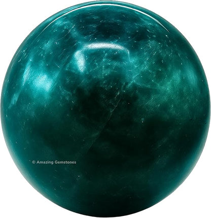 Amazing Gemstone Blue Apatite Crystal Ball with Stand - 2" Inches Crystal Sphere Meditation Balls for Witchcraft and Decorative Balls