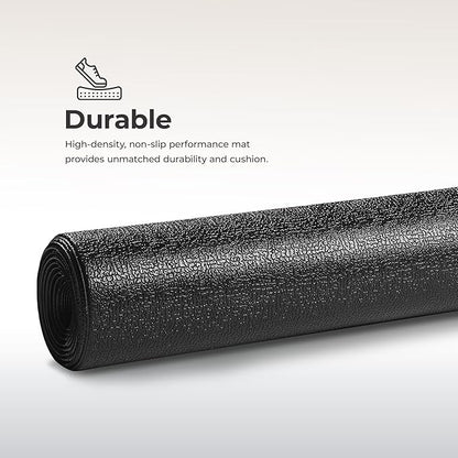 Sunny Health & Fitness Non-Slip Home Gym Mat – Workout Floor Protection Foam Pad for Treadmill, Bike, Elliptical, Yoga and Exercise Equipment or Standing Desk in 4 Size Options