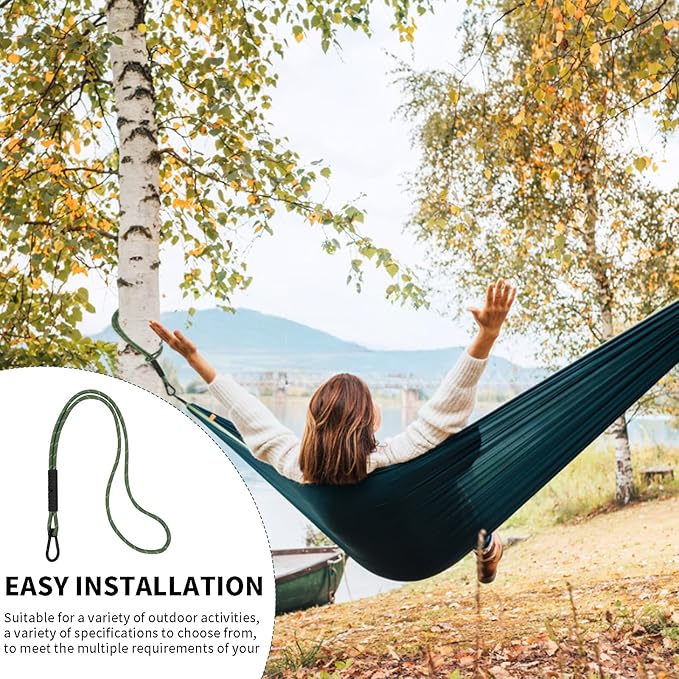 Heavy Duty Tree Swing Ropes, Hammock Tree Straps Hanging Kit, for Outdoor Swings Hammock Playground Set Accessories (3.41ft,41",Green,2Pack)