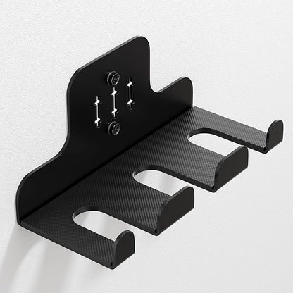 Barbell Wall Holder,Olympic Hanger,Garage Gym Bar Wall Rack,Vertical Barbell Mount Rack,Space Saving Commercial or Home Gym Accessory,Holds Under 33mm Bar Size(Black)