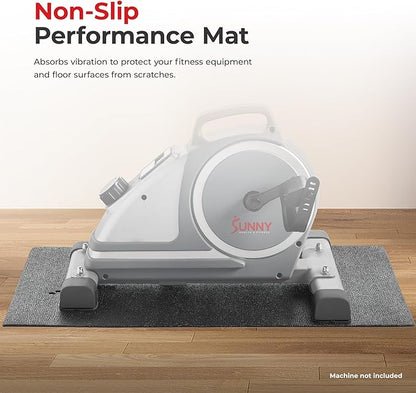 Sunny Health & Fitness Non-Slip Home Gym Mat – Workout Floor Protection Foam Pad for Treadmill, Bike, Elliptical, Yoga and Exercise Equipment or Standing Desk in 4 Size Options
