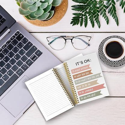 It's OK to not Be OK Mental Health Journal, Mental Health Gifts, Therapy Journal Notebook for Mental Health, Mental Health Journal for Women, Spiral Notebook 5.5x8.3 with 164 Pages
