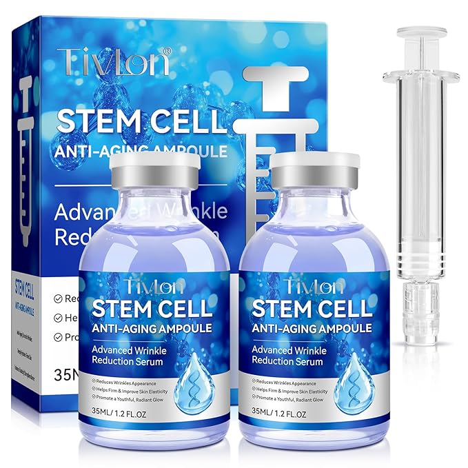 Stem Cell Serum for Face, Stem Cell Anti-Aging Serum for Women, Supports Anti-Wrinkle, Hydrate, Firm & Improve Skin Elasticity, and Renew Your Skin for a Youthful Glow