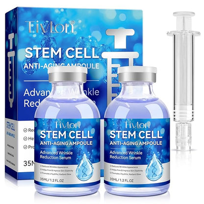 Stem Cell Serum for Face, Stem Cell Anti-Aging Serum for Women, Supports Anti-Wrinkle, Hydrate, Firm & Improve Skin Elasticity, and Renew Your Skin for a Youthful Glow