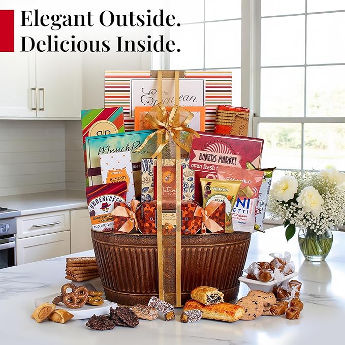 Broadway Basketeers Gift Basket Gifts for Women, Men, Families, Teacher, College, Appreciation, Thank You Present, Birthday, Corporate, Get Well, Sympathy Care